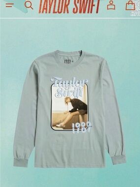Taylor Swift Official Merch GREEN 1989 PHOTO Long Sleeve Shirt Sz 2XL NEW!